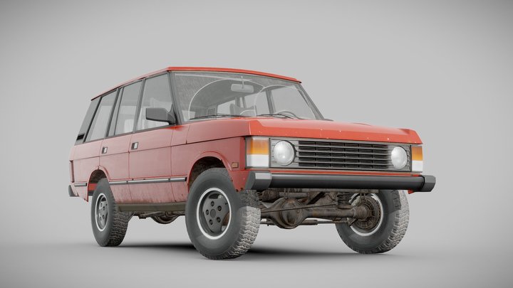 80's SUV (stock version) 3D Model