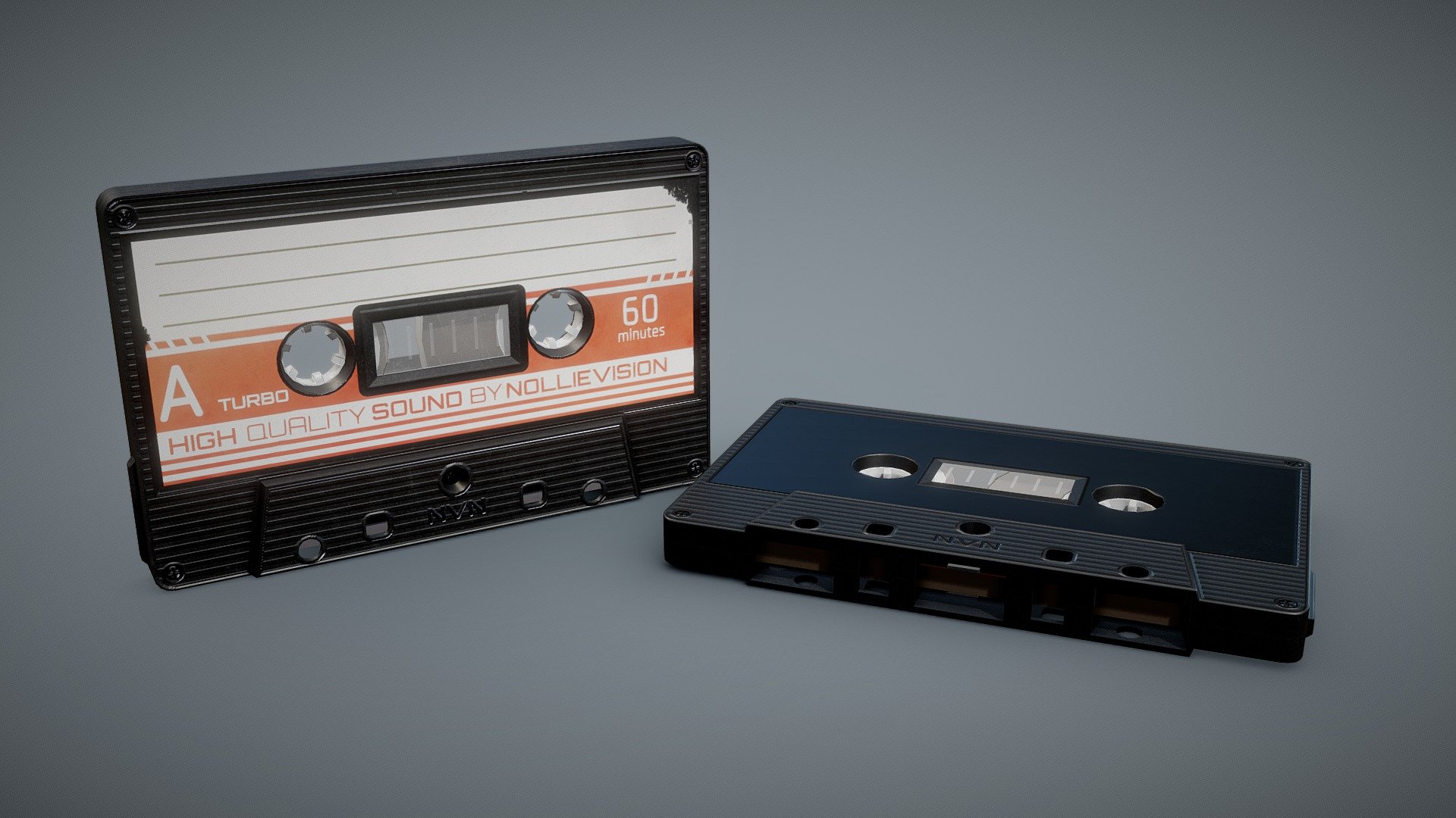Cassette Tape Transparent Black - 4 Variants - Buy Royalty Free 3D ...