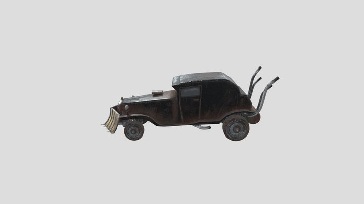 Mad Max style car 3D Model