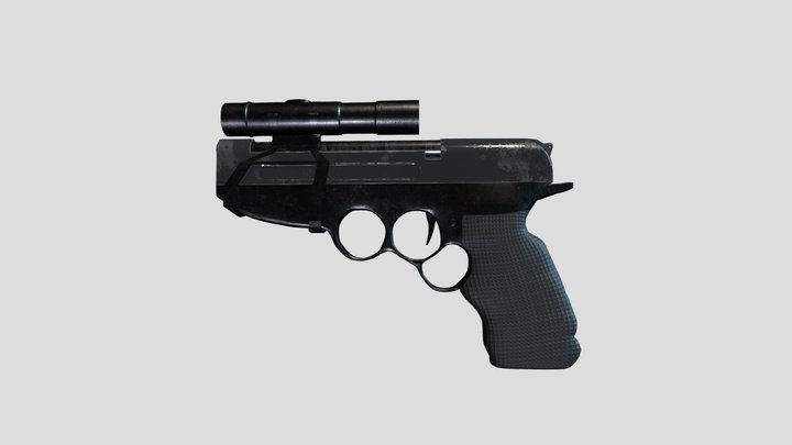Marathon Pistol Fan Art (WIP) 3D Model