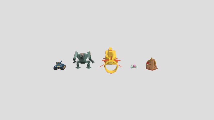5 цветов 3D Model