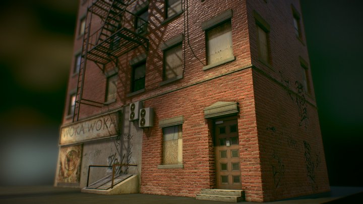 Old City Building 3D Model