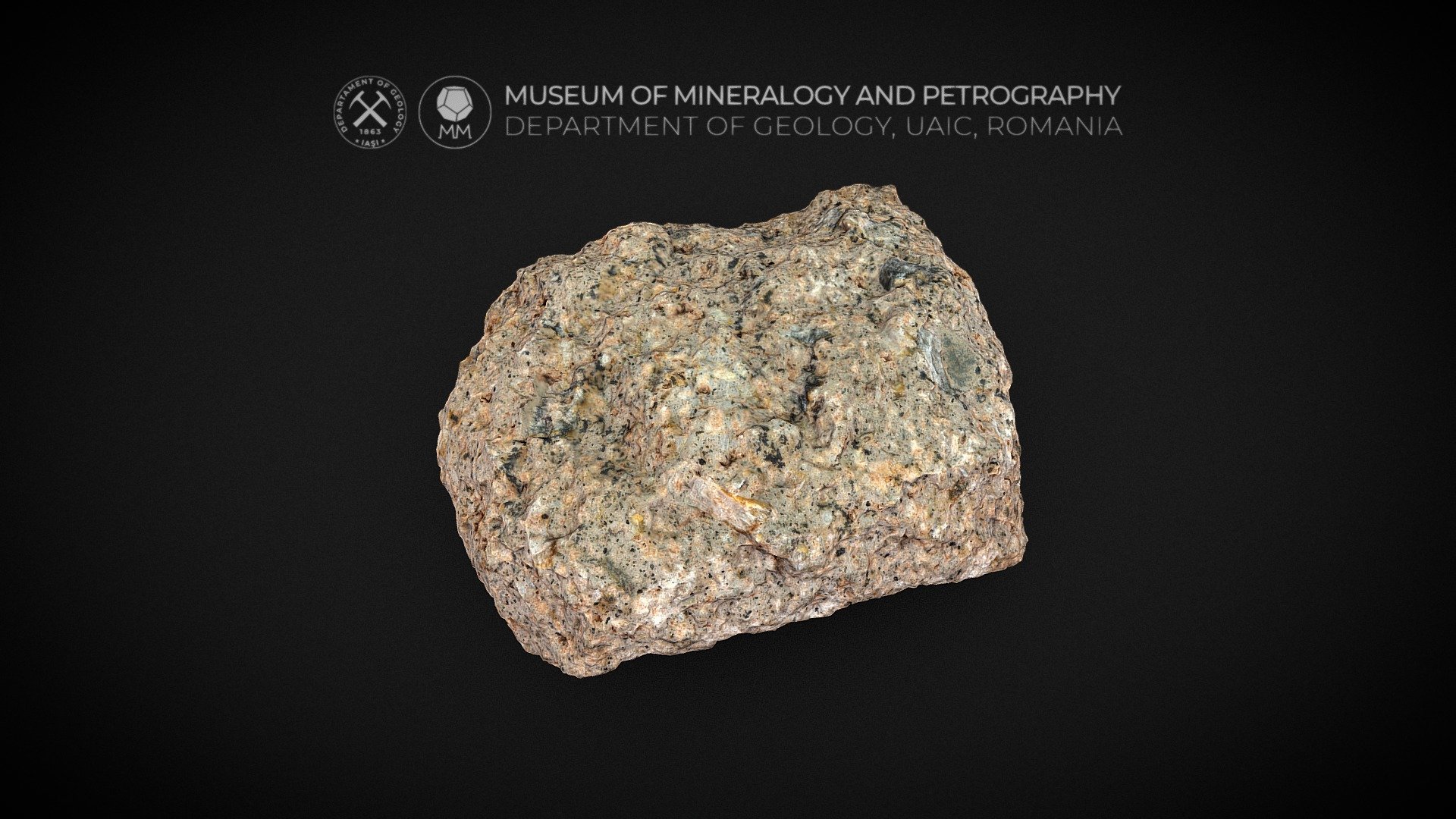 Quartz Diorite (igneous rock) - 3D model by Museum of Mineralogy and ...