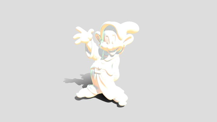 Dopey Character Illustration 3D Model