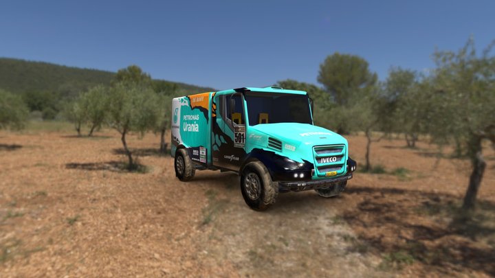 IVECO truck. Dirty 3D Model