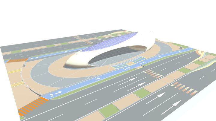 Plaza Juvenal Moya 3D Model