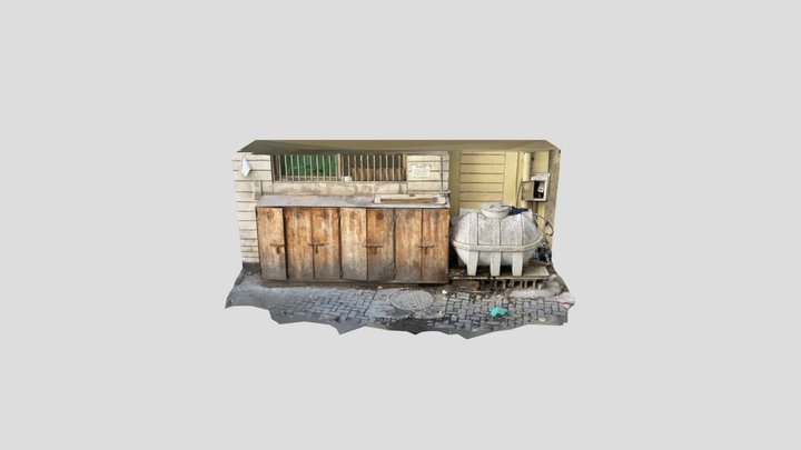 Lpg Box And Water Tank - Manama 3D Model