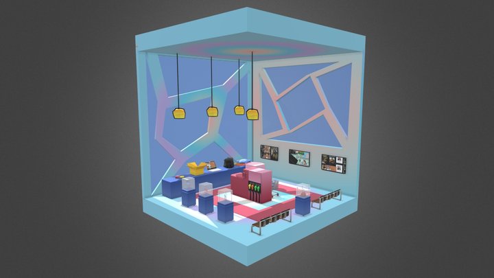Diorama Museum 3D Model