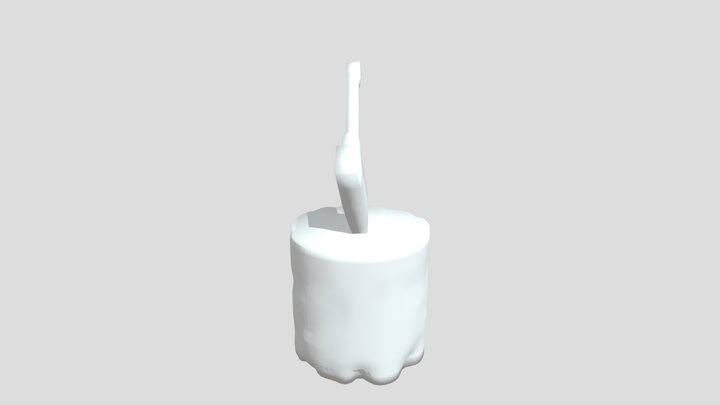 Топор в пне 3D Model