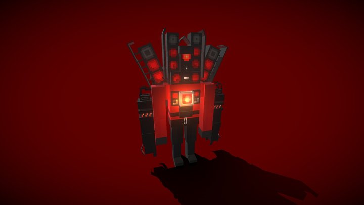 UPGRADED TITAN SPEAKERMAN 3D Model