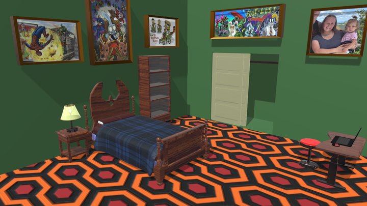 Bedroom Environment 3D Model
