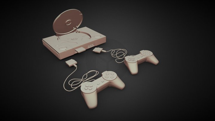 Playstation One 3D Model