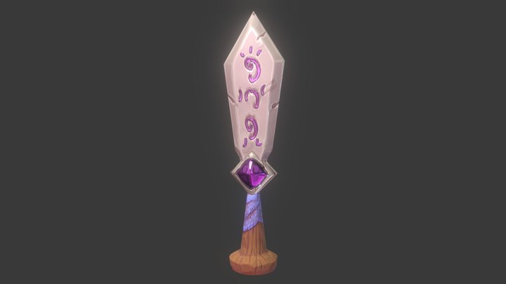 Dagger Low Poly 3D Model