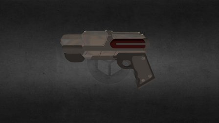 Sci-Fi Handgun 3D Model