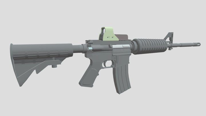 American M4_Carbine 3D Model