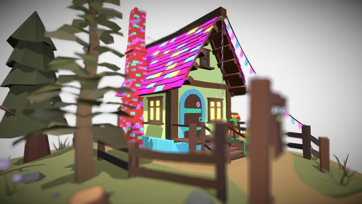 Candy house 3D Model