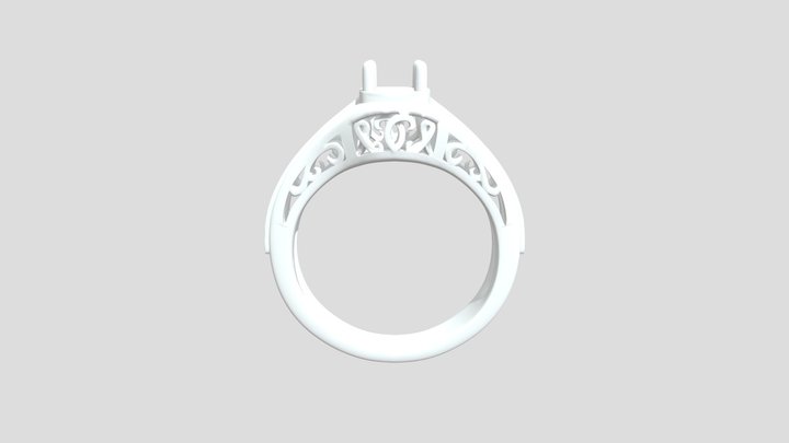 Ring base (no diamond) 3D Model