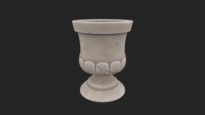 Stylized Roman Vase 3D Model