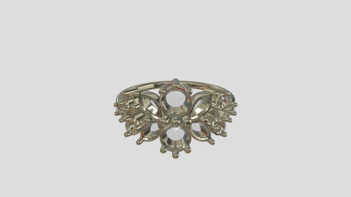 ATRG016 goldring wedding engagement luxury – Free 3D Model STL