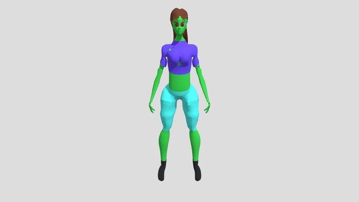 Female Fitness ET 3D Model