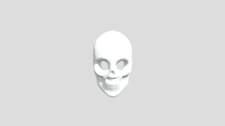 skull-for-printing-coloring 3D Model