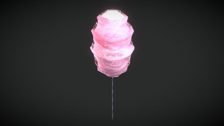 Cotton Candy 3D Model