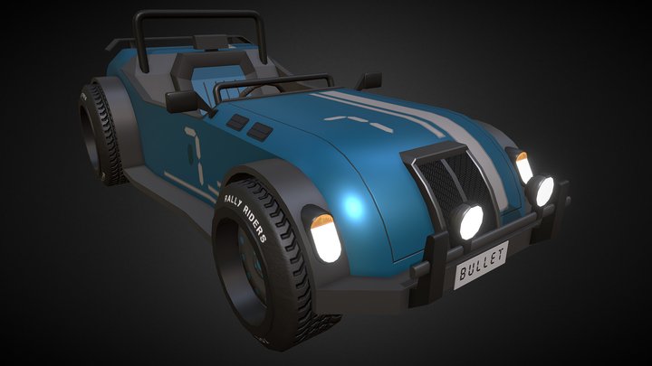 Toonland Rally Car - Bullet 3D Model