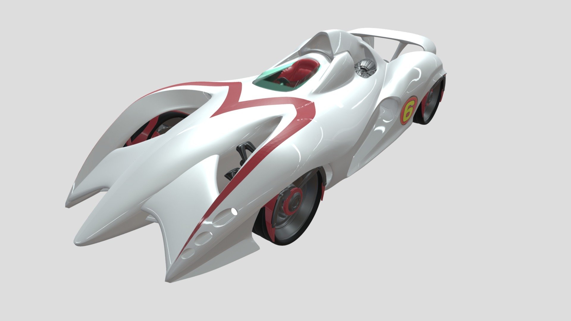 Speed racer Mach 6 - 3D model by fenandezp04 [07aeeb5] - Sketchfab