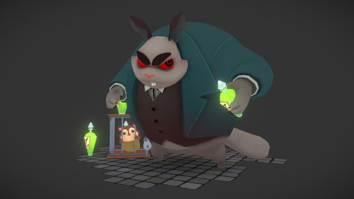 Marlo the Chinchilla 3D Model