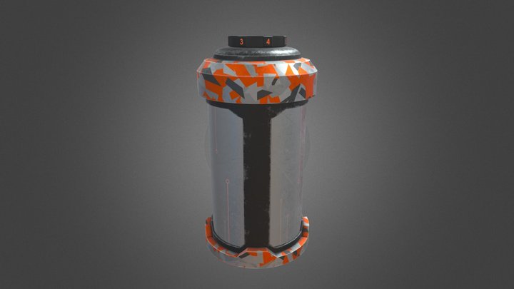 Sci-Fi Grenade 3D Model