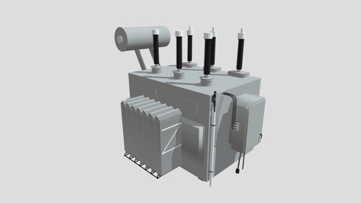 Transformer substation electric 3D Model
