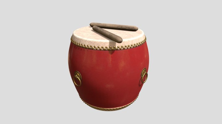 Red Drum 3D Model