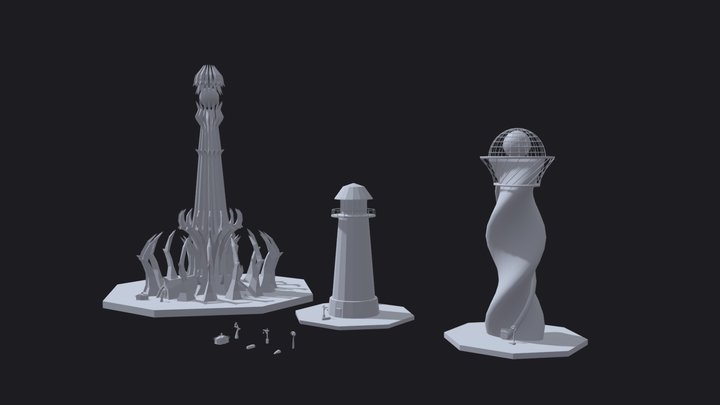 [HW XYZ School] Shadow 3D Model