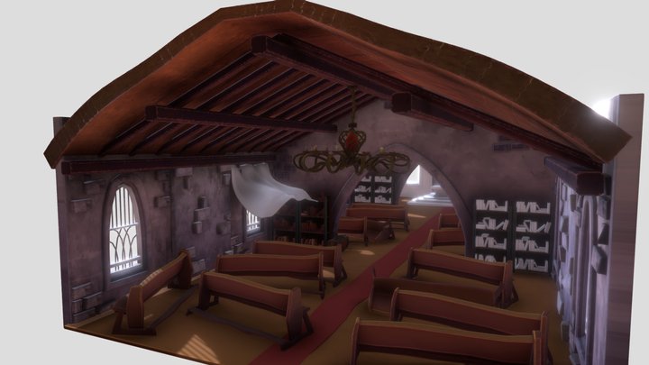 PURIFY - Stylized church 2/3 3D Model