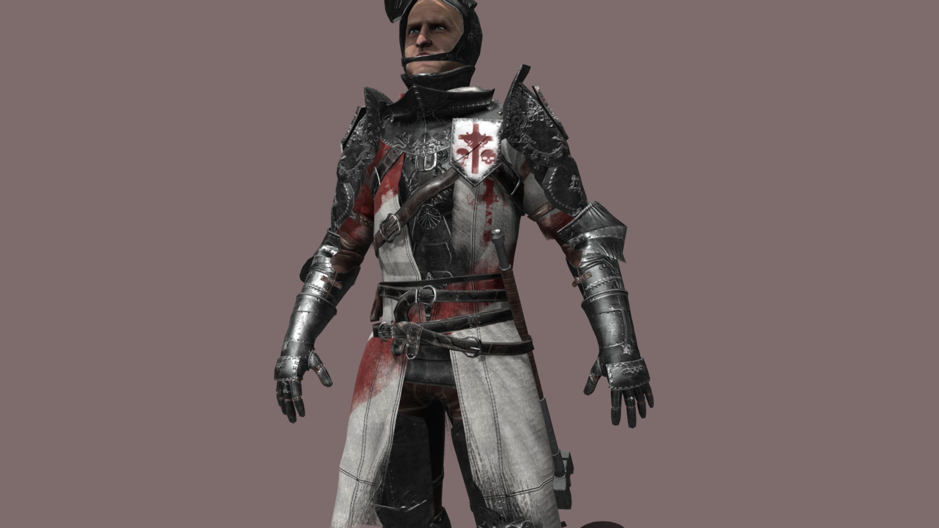 3D model Knight - This is a 3D model of the Knight. The 3D model is about a person in a garment.