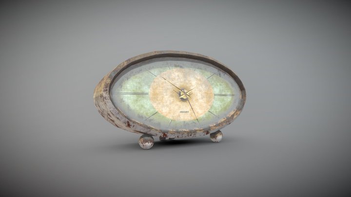 Dirty desktop clock 7 of 20 3D Model
