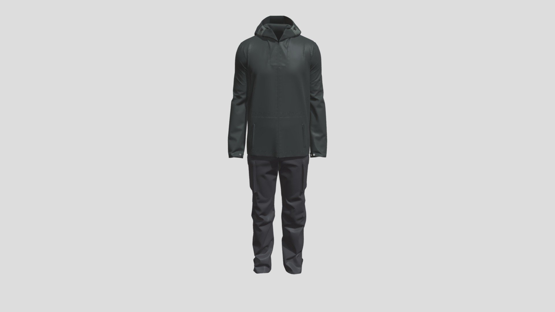 Shell Jacket Outfit — Sketchfab embed 3D viewer