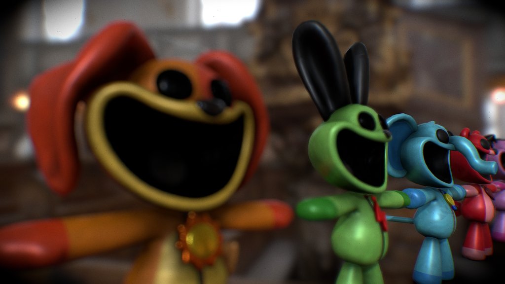 Colored Smiling Critters Plushes - PPT_CH3