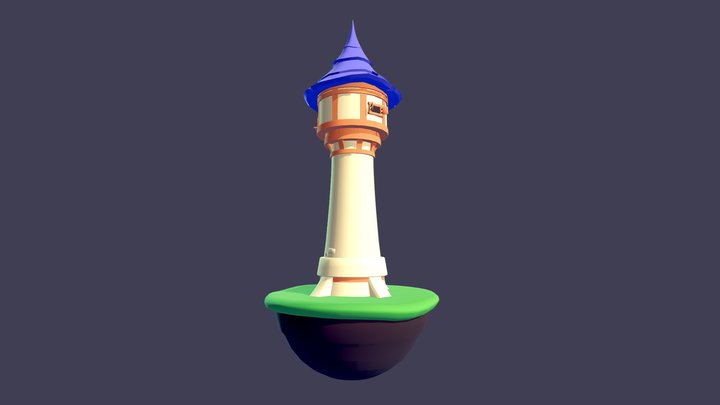 Fantasy Tower 3D Model