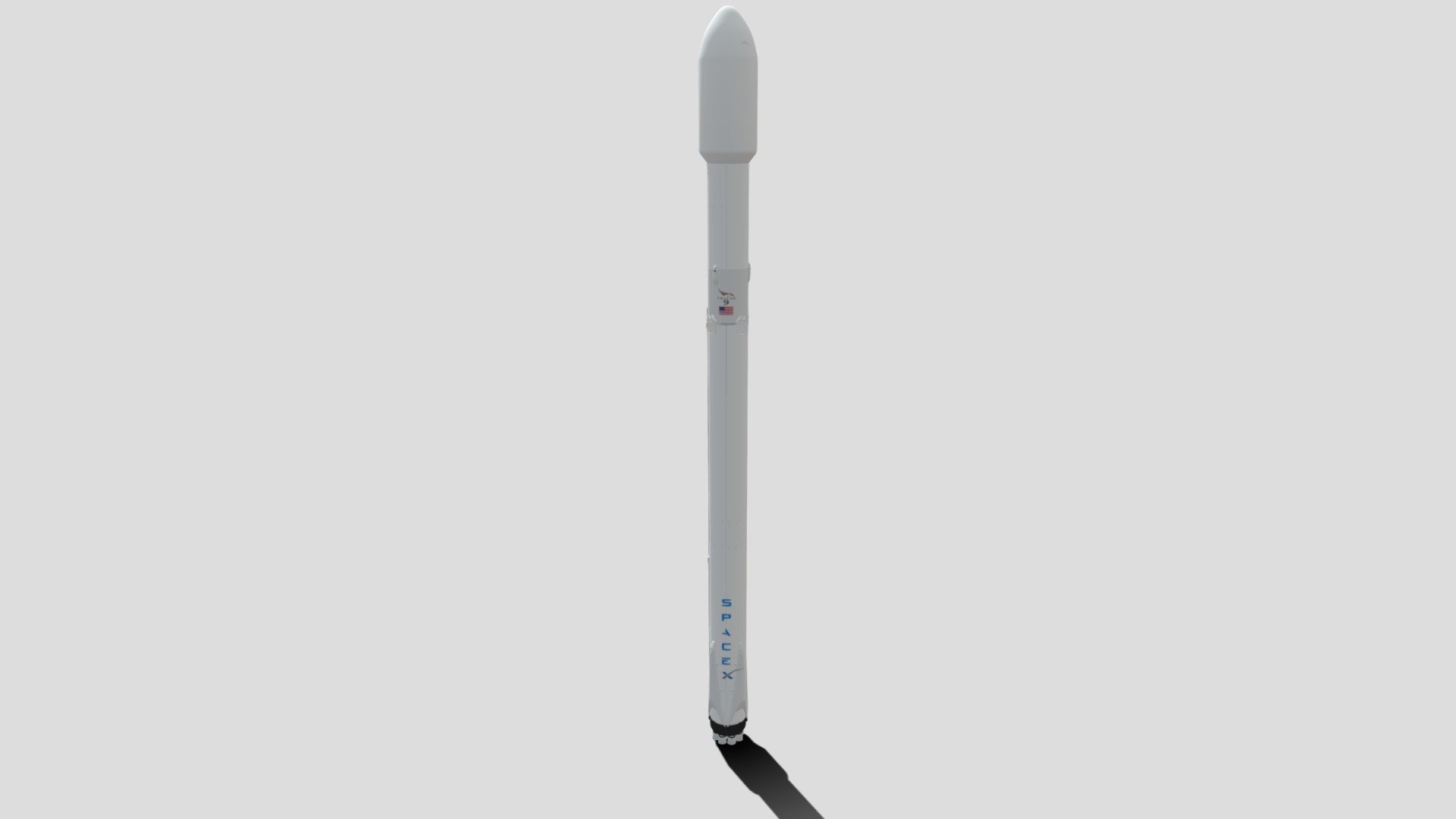 SpaceX Falcon 9 Block 4 — Sketchfab embed 3D viewer