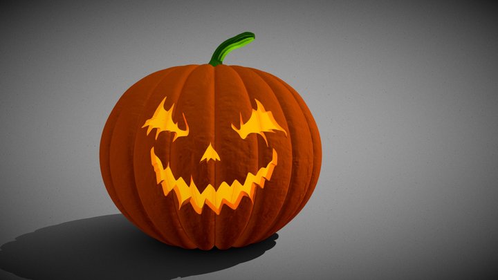 Pumpkin For Halloween Made In MAYA 24 April 2024 3D Model