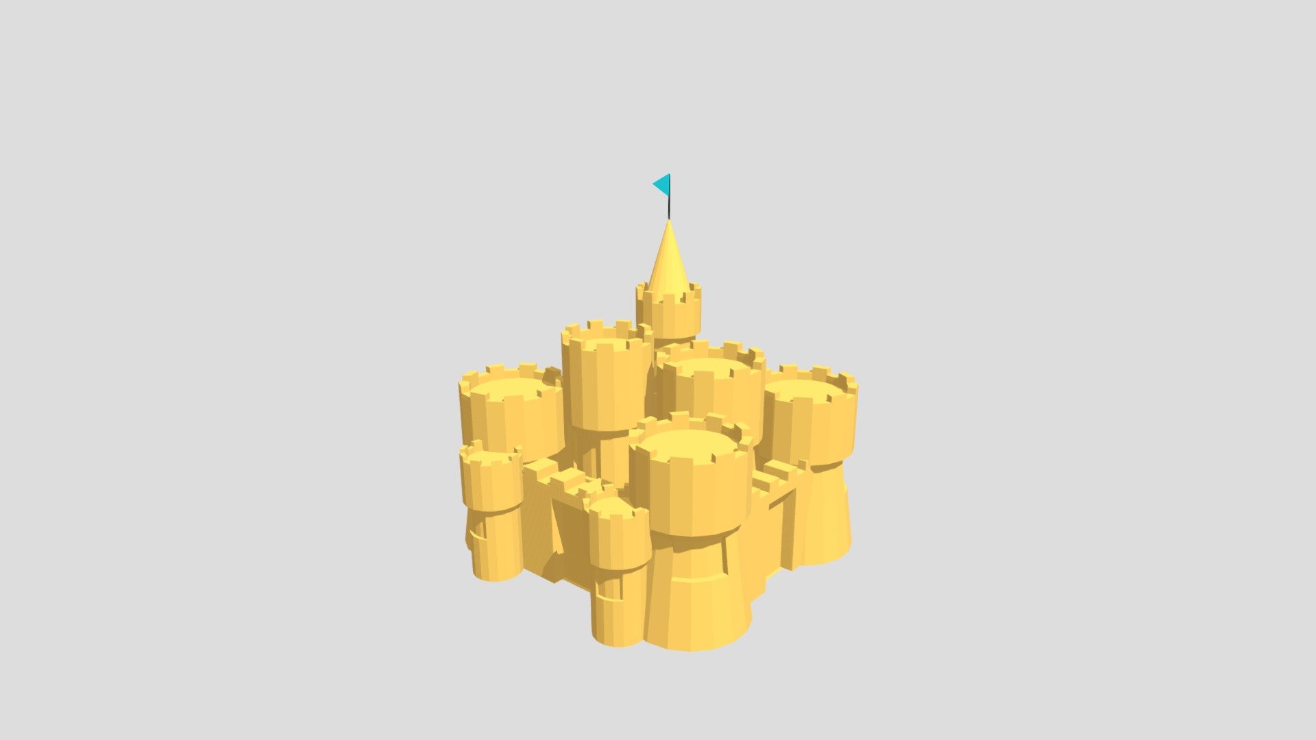 Sandcastle from Poly by Google
