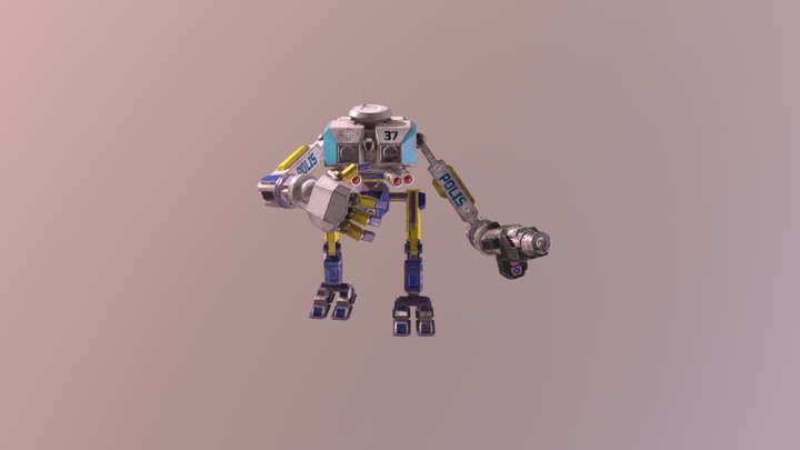 Swedish Police Bot 3D Model
