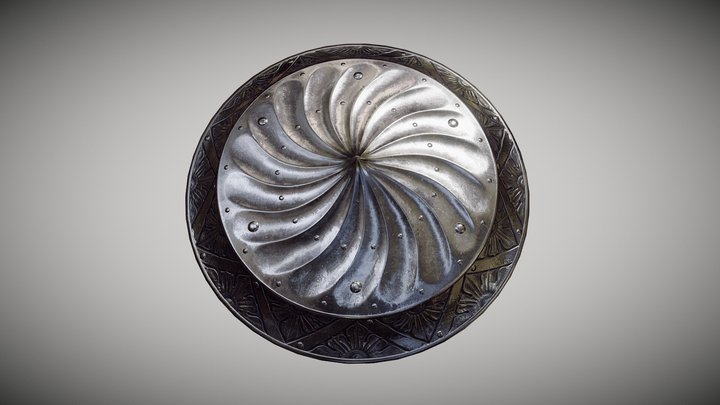 Decorated Renaissance Shield 3D Model