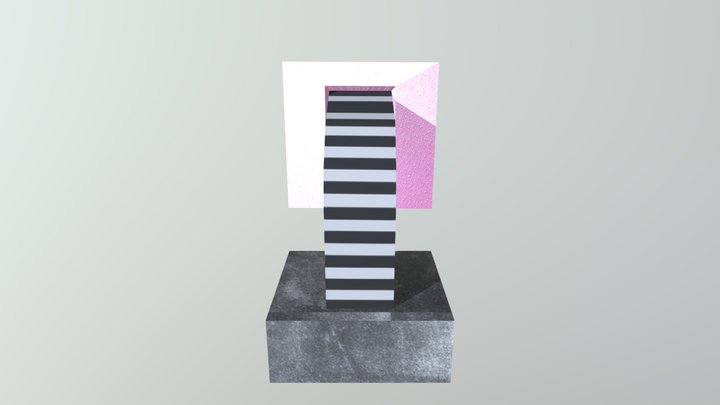 Table Lamp Texture 3D Model
