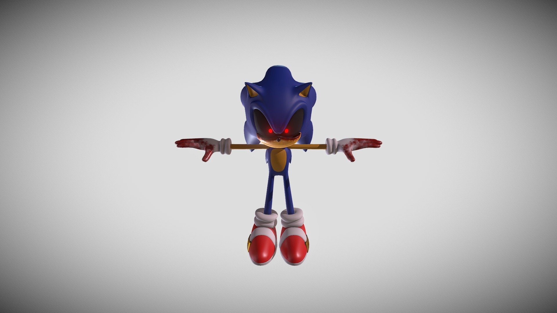 Sonic EXE - Download Free 3D model by cleverdamontoutube  (@cleverdamontoutube) [2f29797]