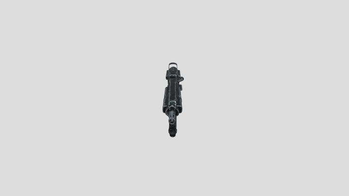 Metal Assault Rifle – Game-Ready 3D Model