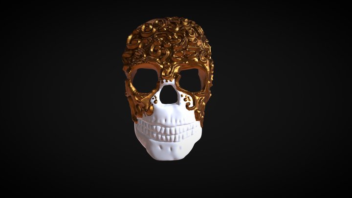 Sculpt January 2018 Day2:  ,,mask" 3D Model