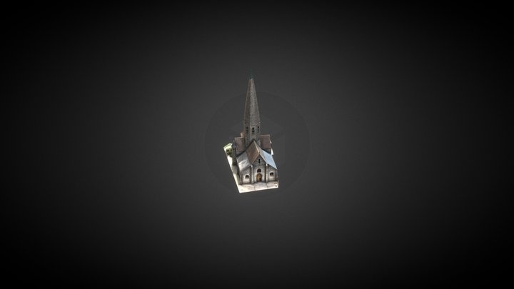 Eglise FAY AUX LOGES 3D Model