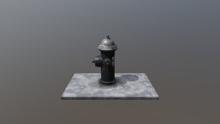 Fire Hydrant Game Ready 3D Model